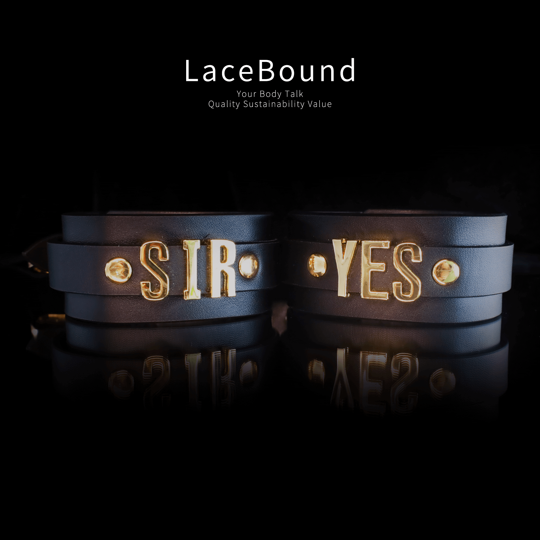 LaceBound Bondage Restraint Set – Premium BDSM Wrist & Ankle Cuffs with Connectors