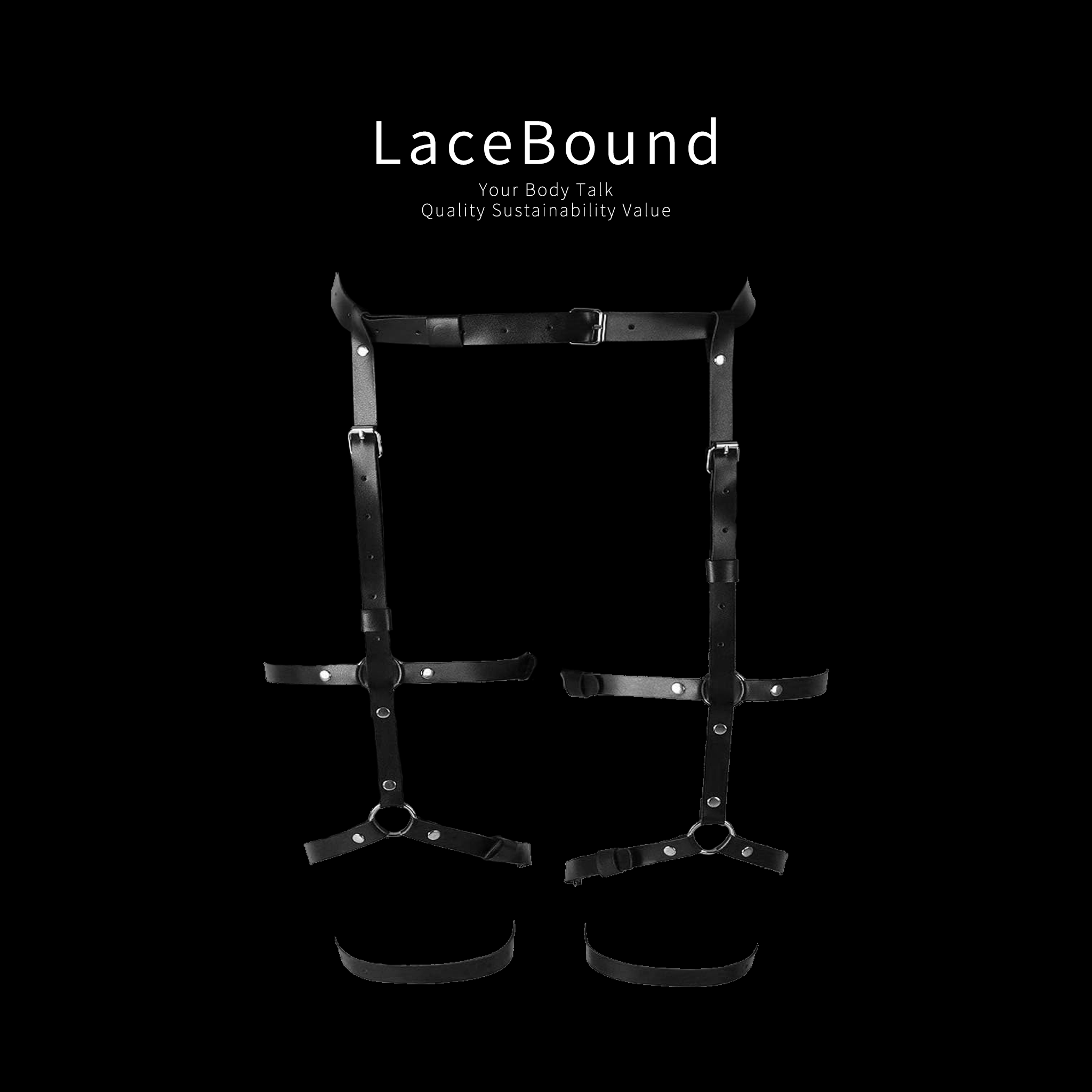 BDSM Waist and Thigh Restraint Bondage Belt for Bondage Play