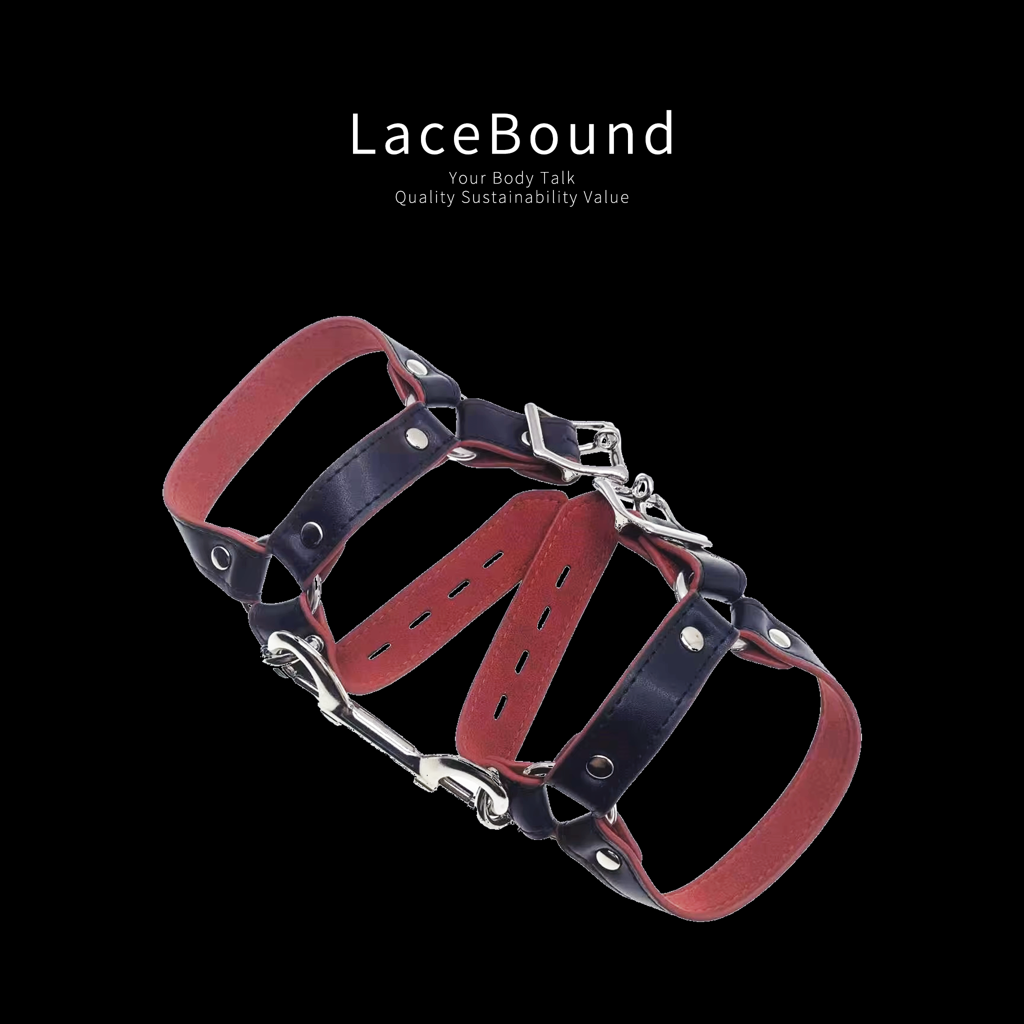 Adjustable Leather Ankle Restraints for BDSM Play