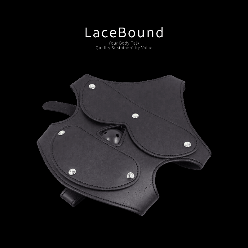 Adjustable BDSM Mask with Ball Gag for Control and Comfort