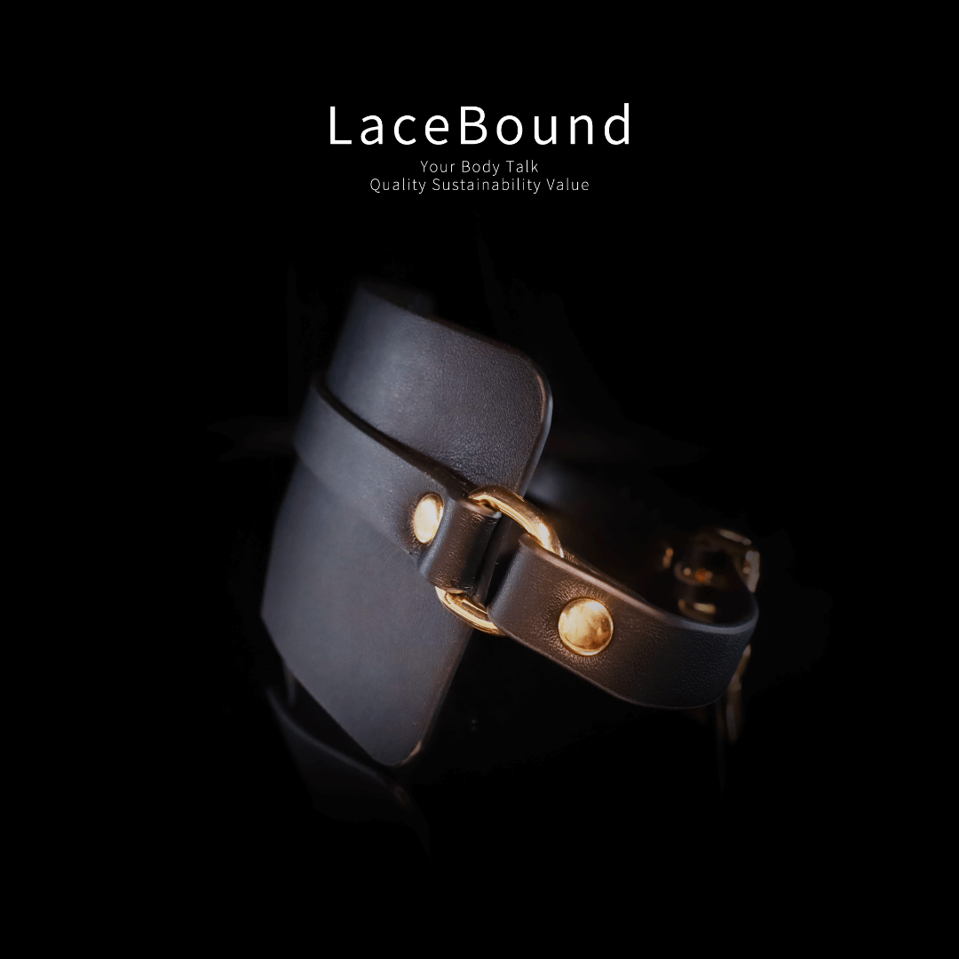 LaceBound YES Letter Leather Blindfold – A Must-Have for Sensory Deprivation in BDSM Play