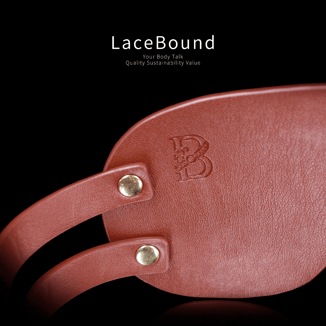 LaceBound Leather BDSM Blindfold – Bold Elegance in Sensory Play