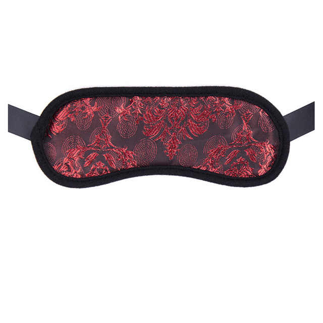 Silk BDSM Blindfold – Elegant Red Eye Mask for Sensory Play