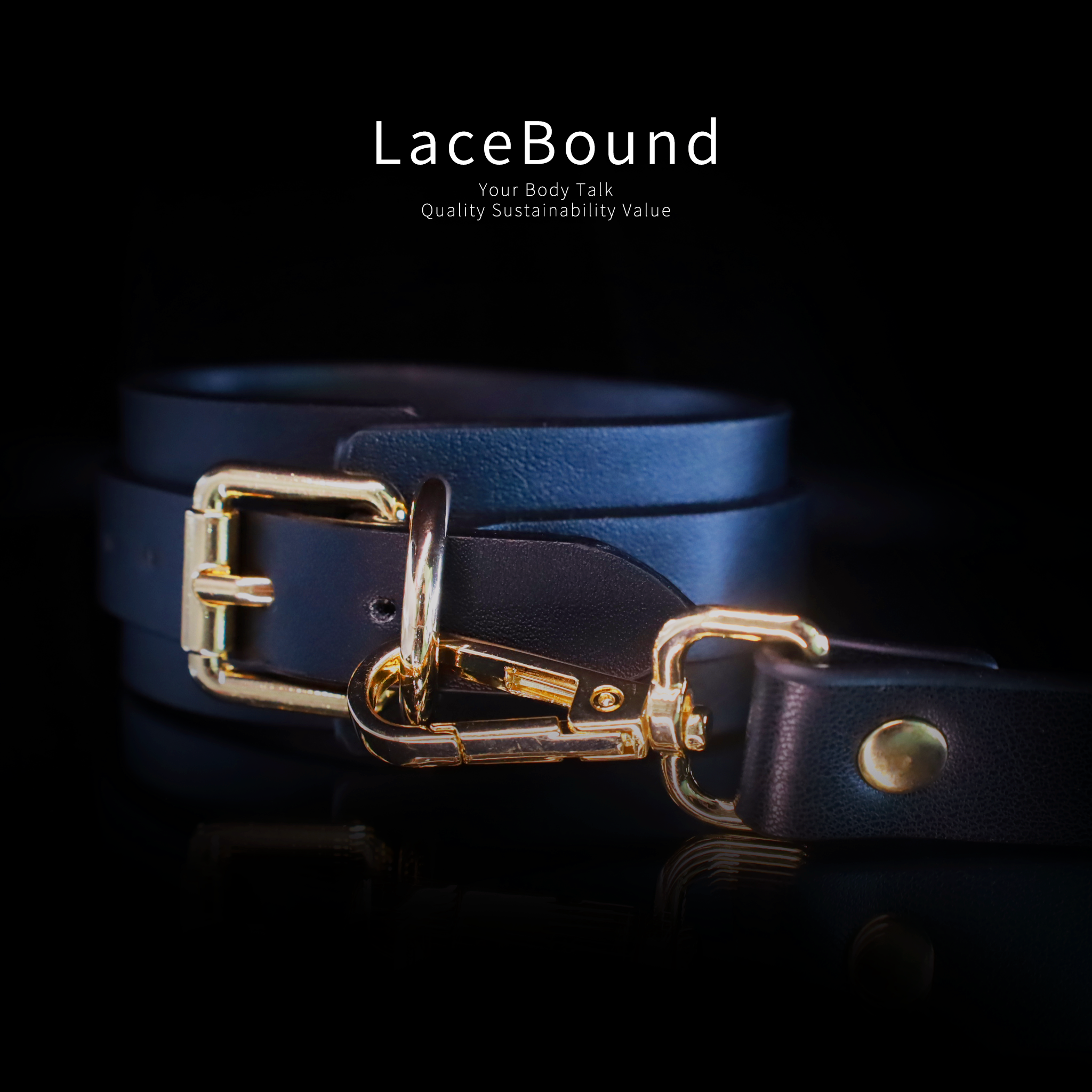 LaceBound Bondage Restraint Set – Premium BDSM Wrist & Ankle Cuffs with Connectors