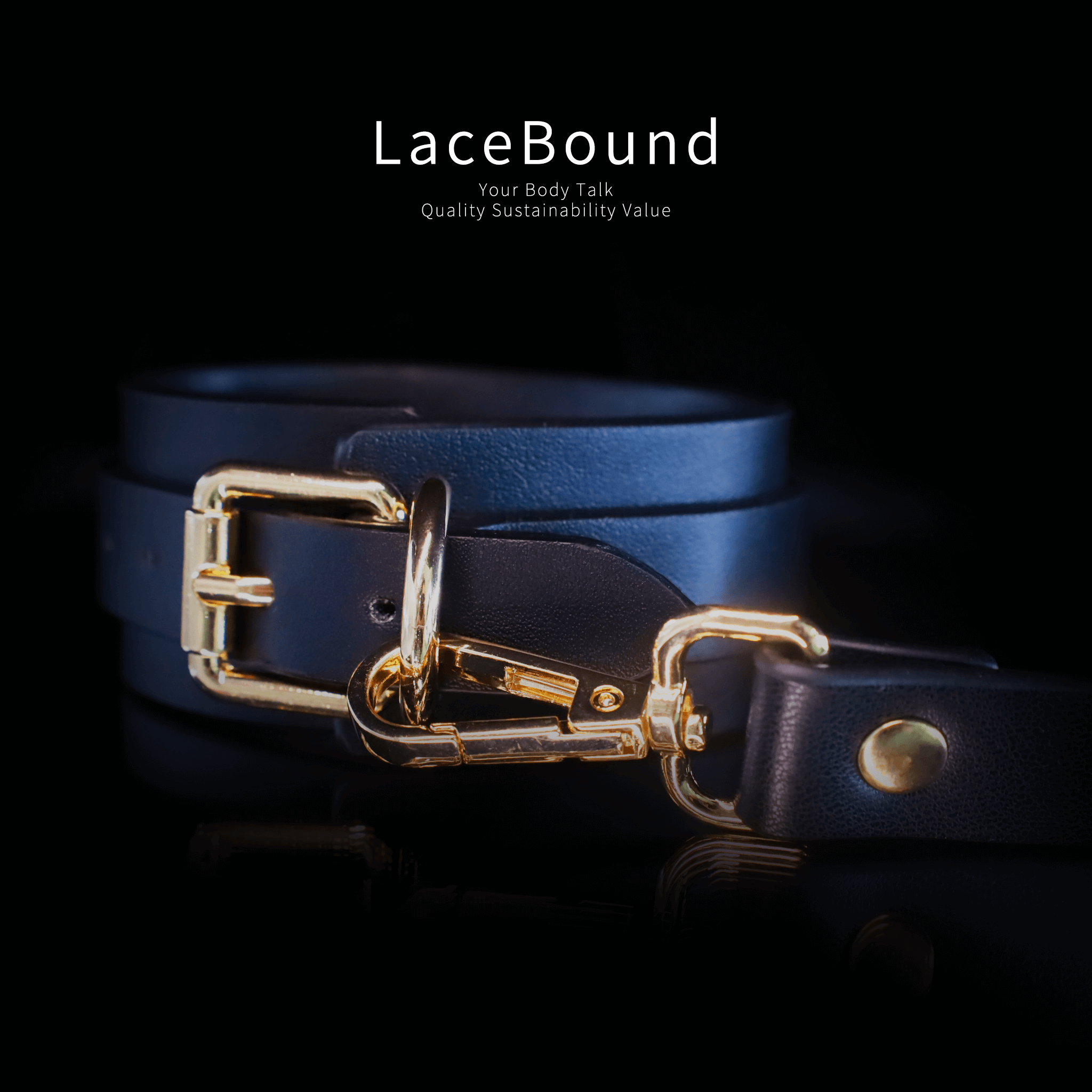 LaceBound Bondage Restraint Set – Premium BDSM Wrist & Ankle Cuffs with Connectors