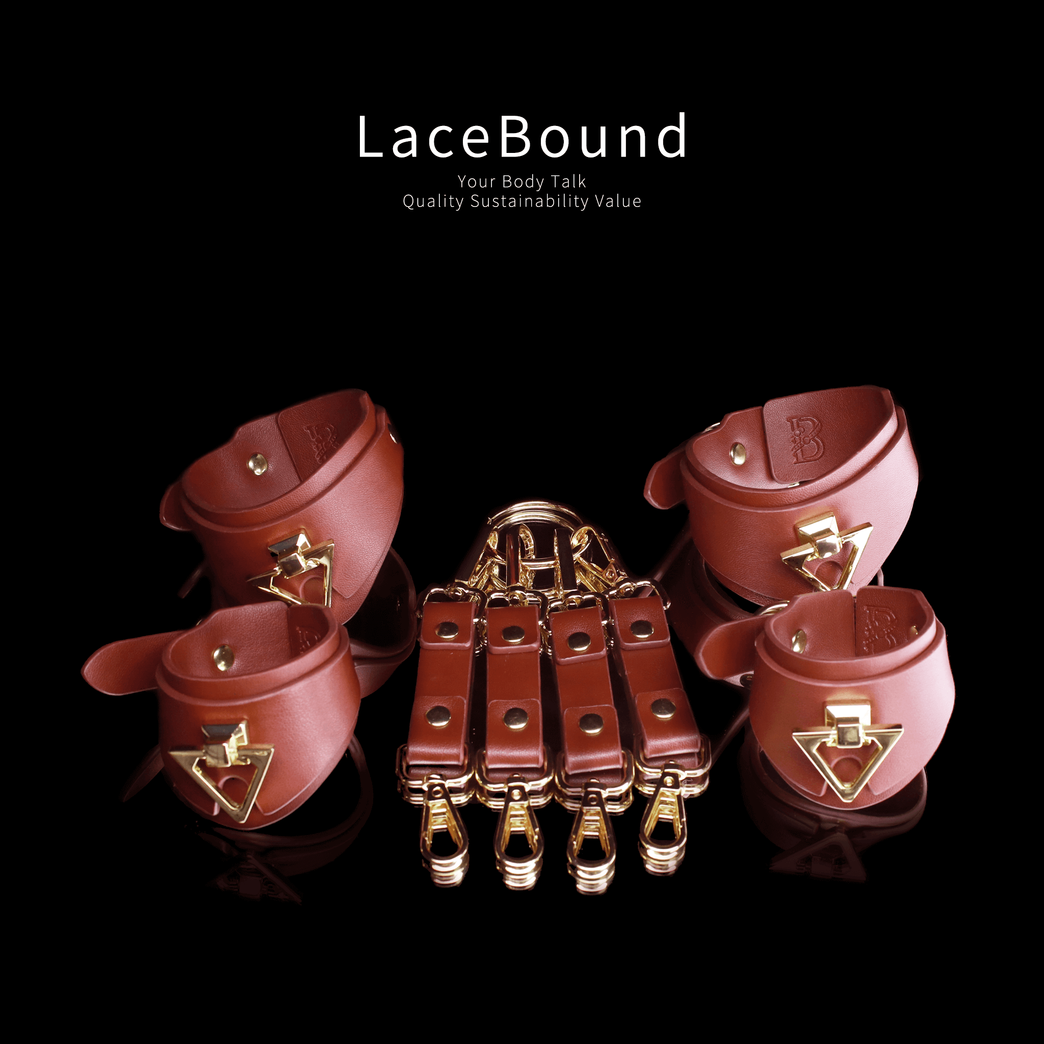 Adjustable BDSM Bondage Belt – Hip and Hand Restraint Harness