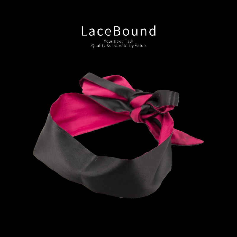 Luxurious satin BDSM blindfold and elegant eye cover, crafted from soft, high-quality fabric for a comfortable, sensual, and sophisticated restraint experience.