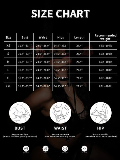 Seductive Sexy Lingerie with Fishnet Patterns Strappy Design Bondage Appeal and Garter Belt Details