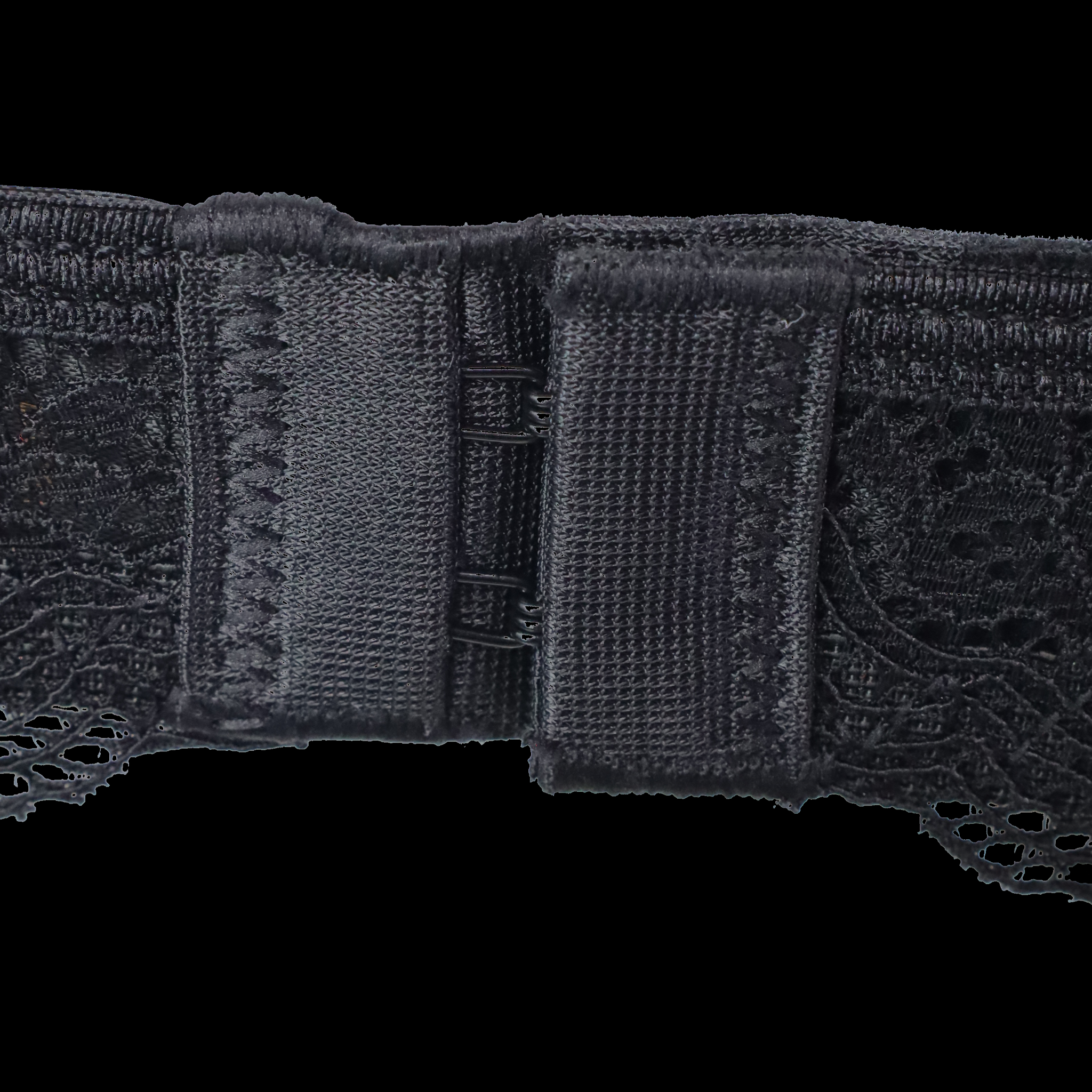 Sexy Black Lace Bra and Panty Set with See-Through Design