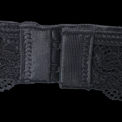 Sexy Black Lace Bra and Panty Set with See-Through Design