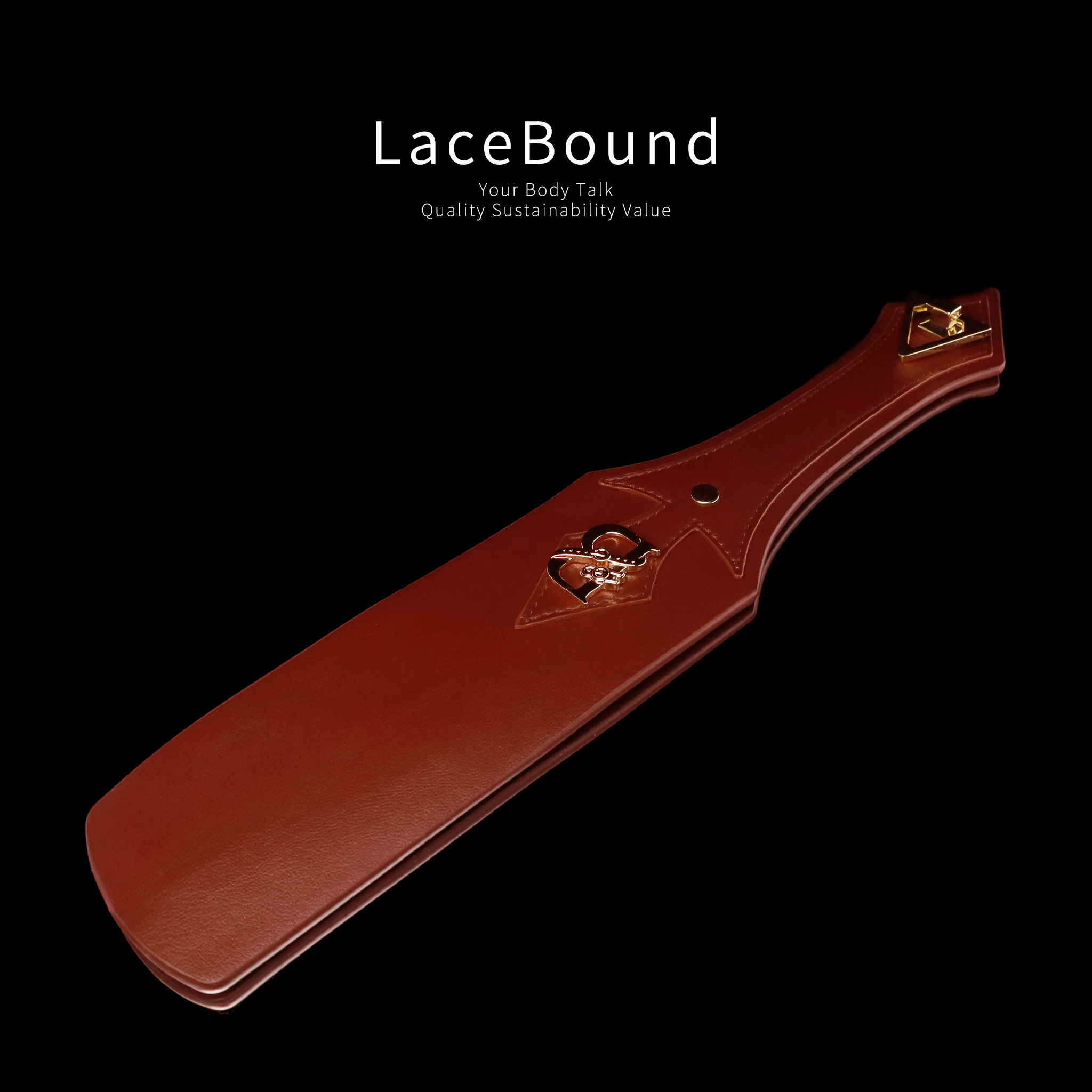 Premium Leather BDSM Paddle – Elegant Spanking Tool for Impact Play & Roleplay