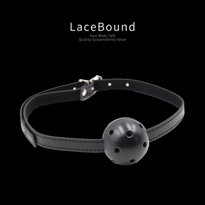Black Ball gag harness adjustable