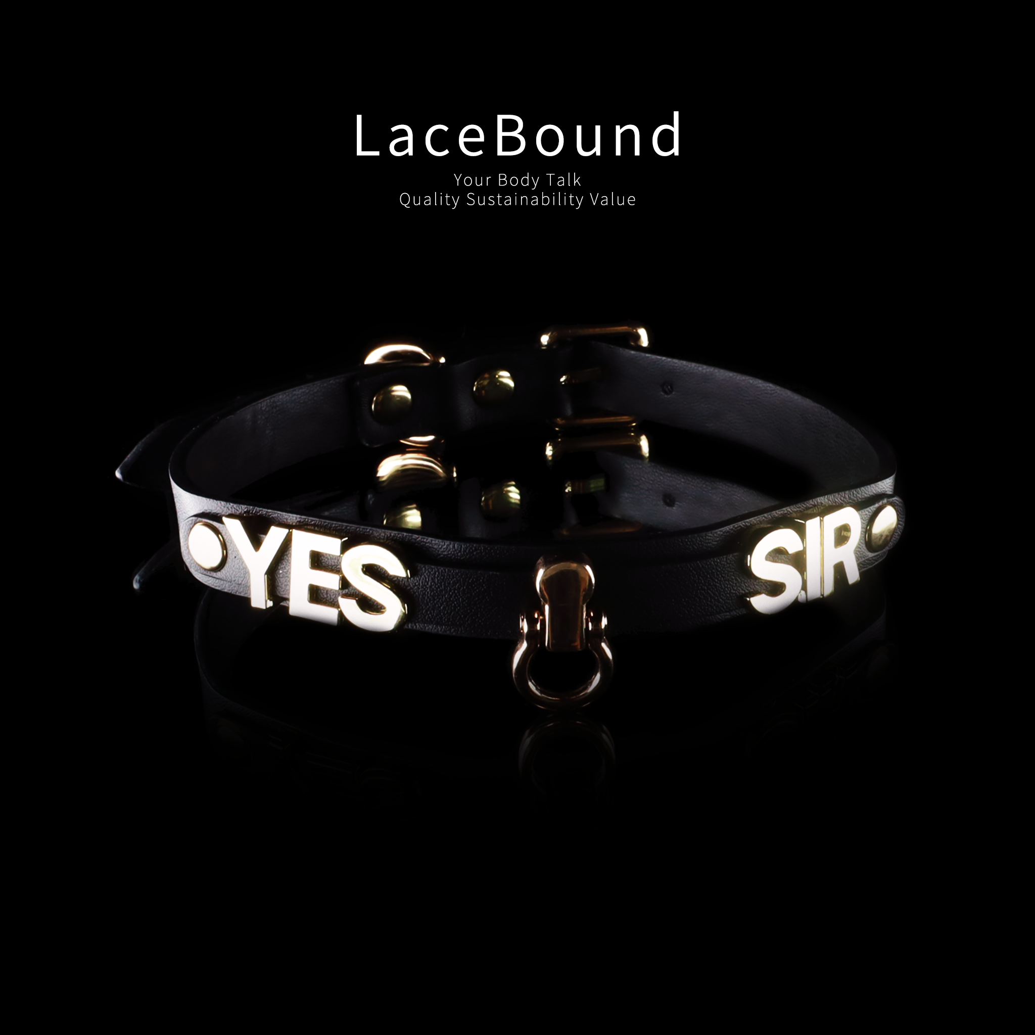 Adjustable Leather  bdsm collar