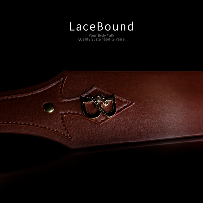 Premium Leather BDSM Paddle – Elegant Spanking Tool for Impact Play & Roleplay