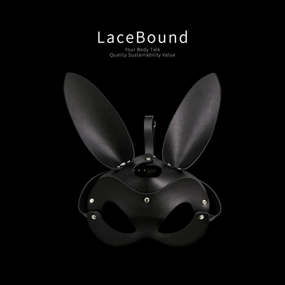 Bunny BDSM Mask – Elegant Rabbit Ear Accessory for Bondage and Sexy Cosplay