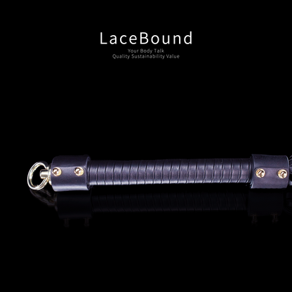 LaceBound Black Leather BDSM Whip – Unleash Sensual Power with Precision and Elegance