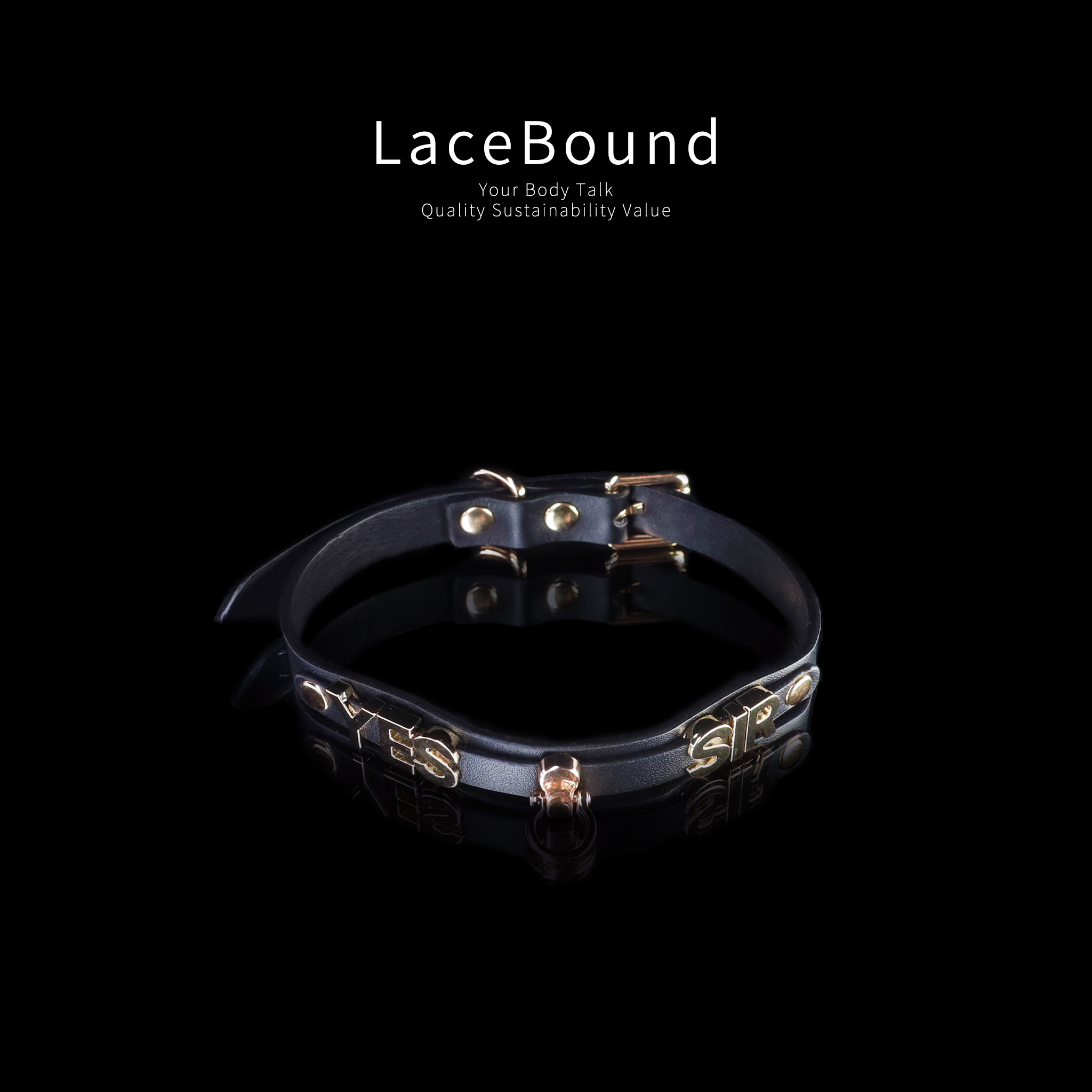 Adjustable Leather  bdsm collar