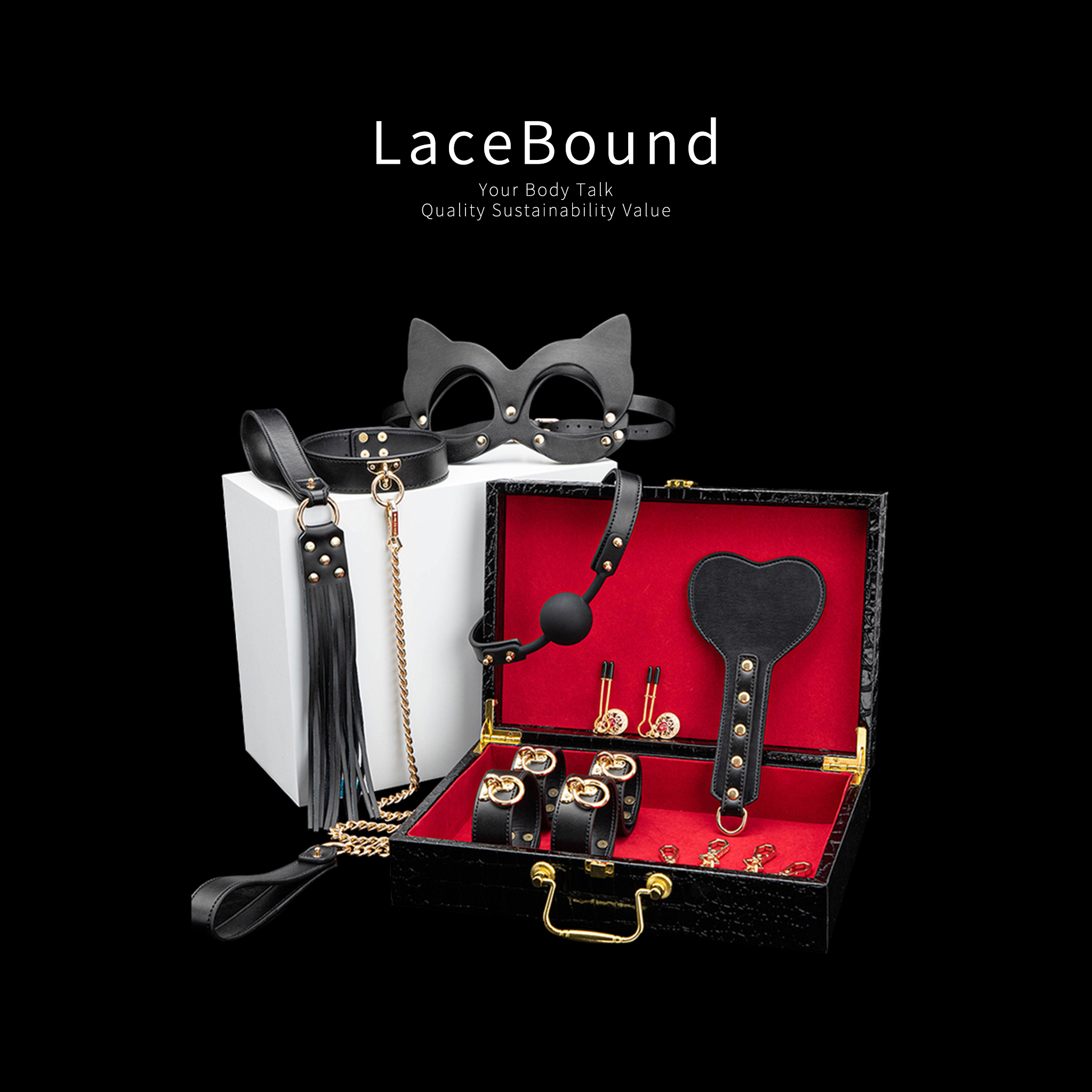 Luxury BDSM Restraint Set – All-in-One Bondage Kit for Sensual Exploration