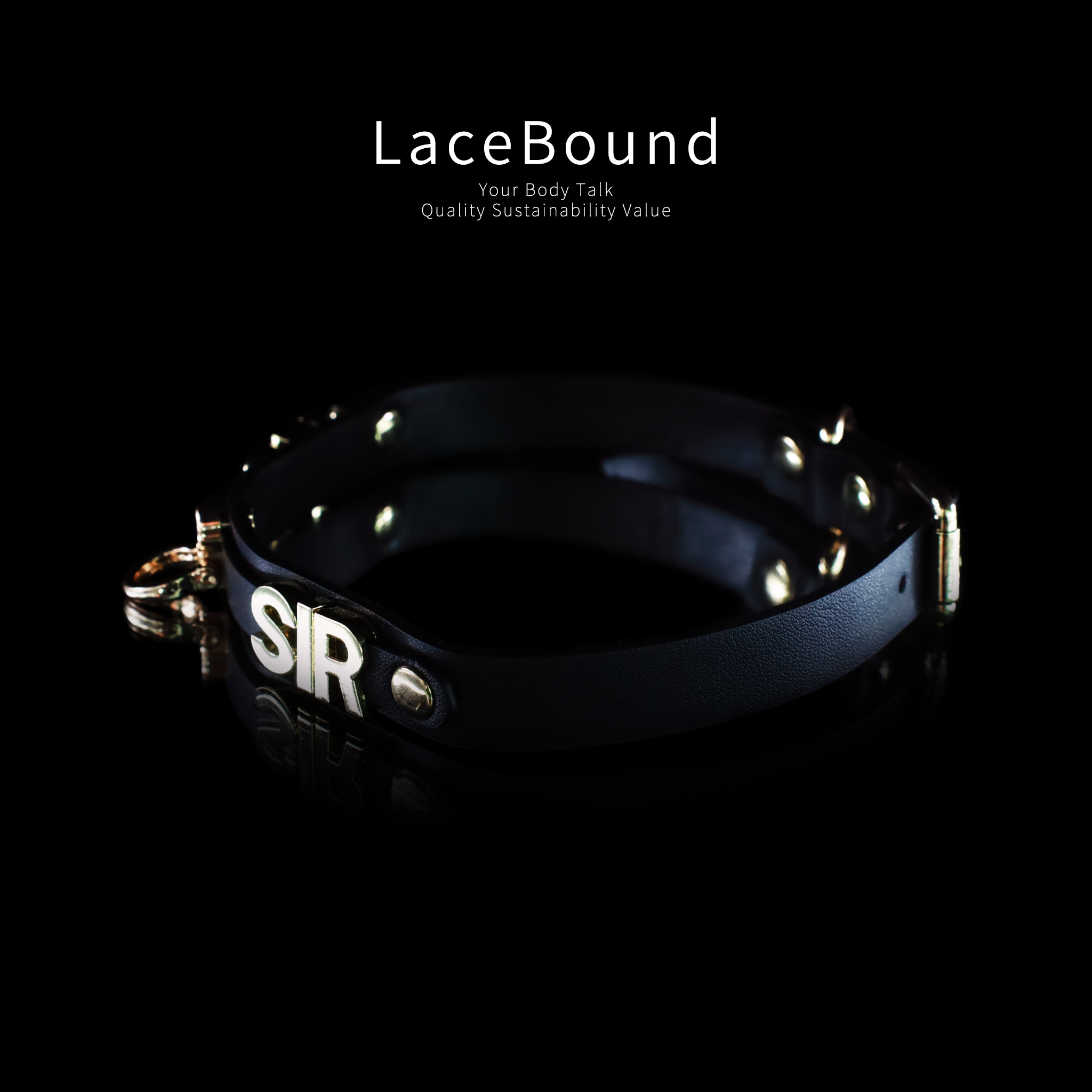 Adjustable Leather  bdsm collar