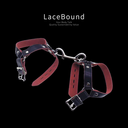 Adjustable Leather Ankle Restraints for BDSM Play