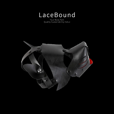 BDSM Mask Premium Dog Mask with Adjustable Straps for Roleplay
