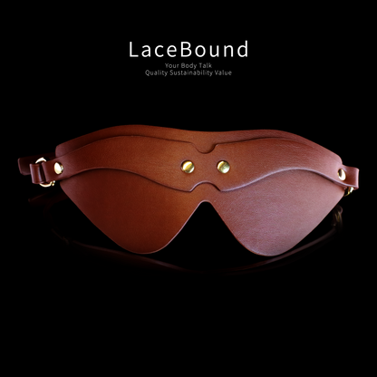 Leather BDSM Blindfold – Elegant Sensory Play Mask for BDSM Toys Collection