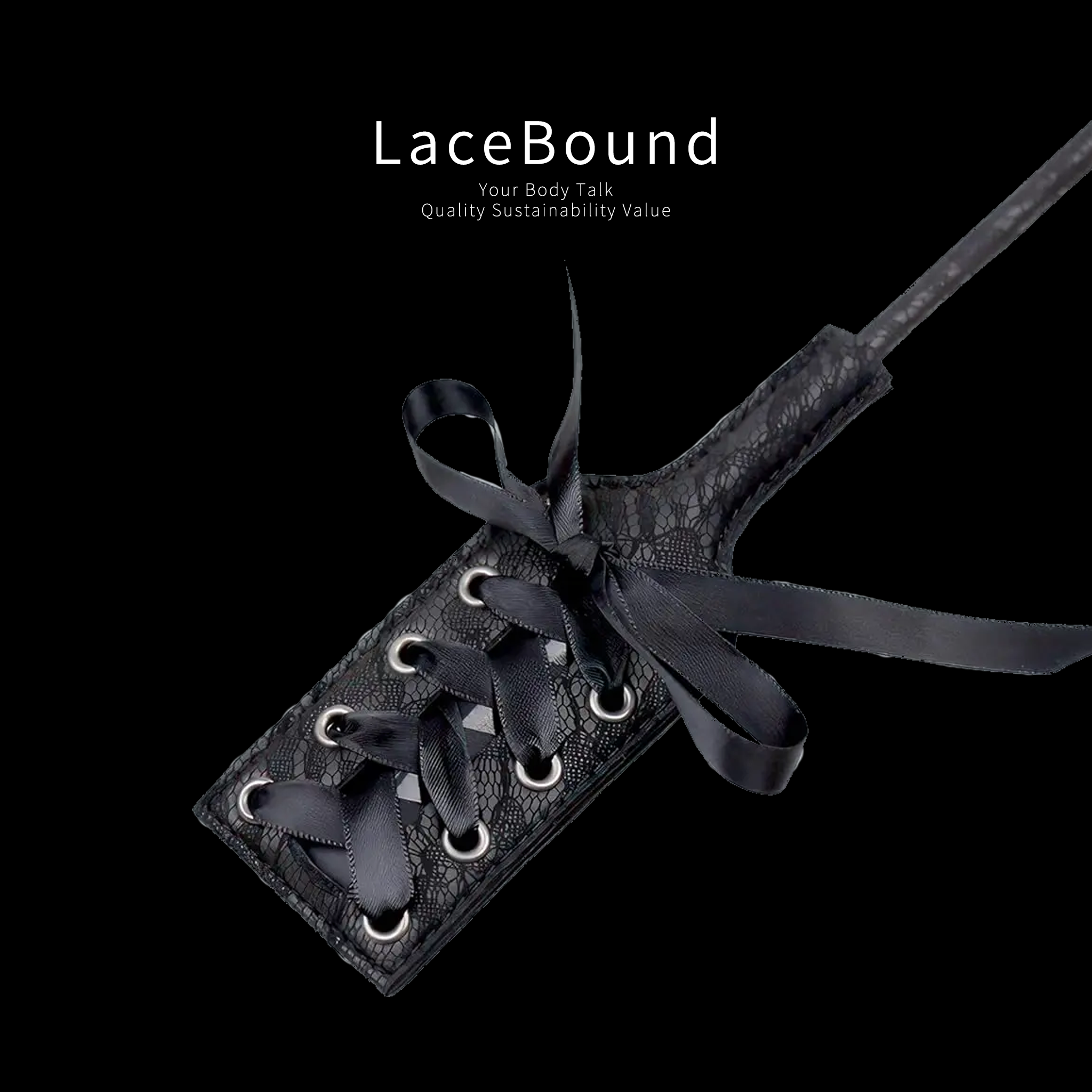 Black Feather Tickler and Leather Paddle for Sensual BDSM Play