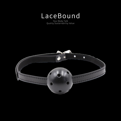 Black Ball gag harness adjustable