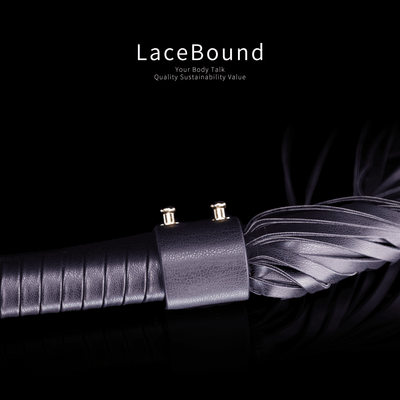 LaceBound Black Leather BDSM Whip – Unleash Sensual Power with Precision and Elegance