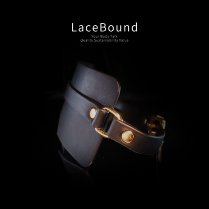 LaceBound YES Letter Leather Blindfold – A Must-Have for Sensory Deprivation in BDSM Play