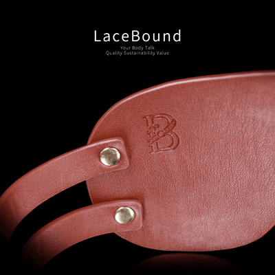 LaceBound Leather BDSM Blindfold – Bold Elegance in Sensory Play