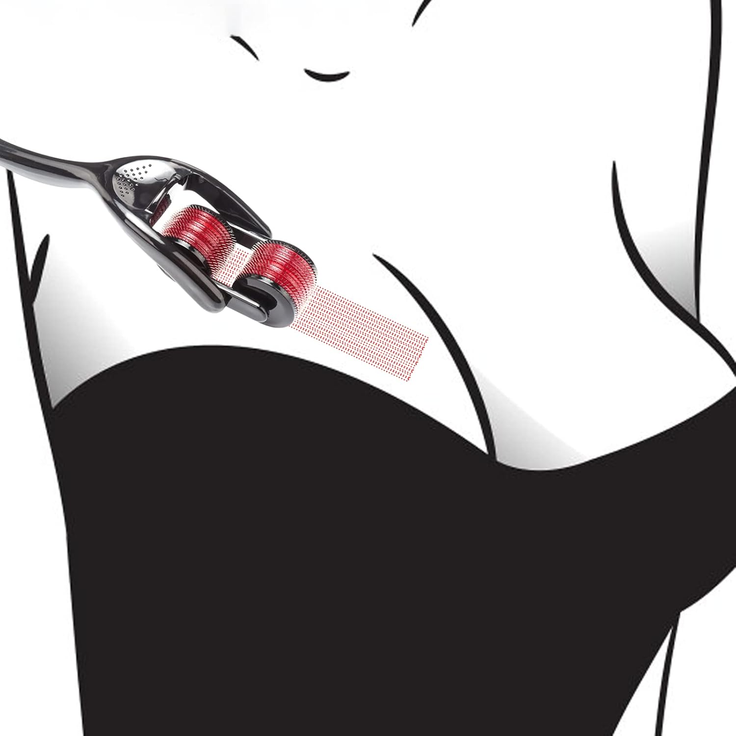 BDSM Sensory Roller with Spiked Pins for Pain Play & Sensation Enhancement