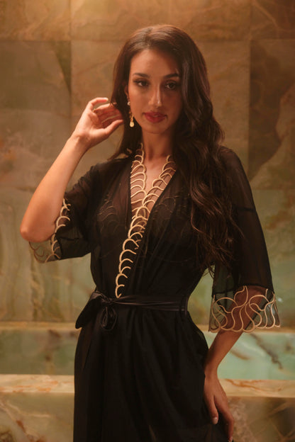 Elegant-Black-Lace-Dress-with-See-Through-Design-and-Gold-Embroidery-2
