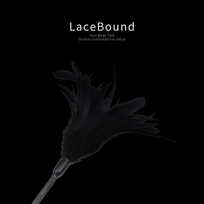 Black feather tickler and leather paddle BDSM kit with soft black feathers for gentle stimulation and premium leather paddle for controlled impact play, ideal for sensual bondage and intimate exploration.