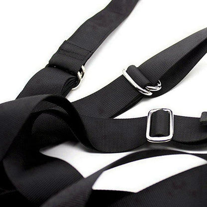 BDSM suspension bondage kit with adjustable ropes for intense bondage play