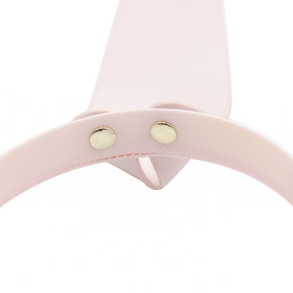 Glossy Black Bunny Ear Headband for Roleplay and Costume Fun