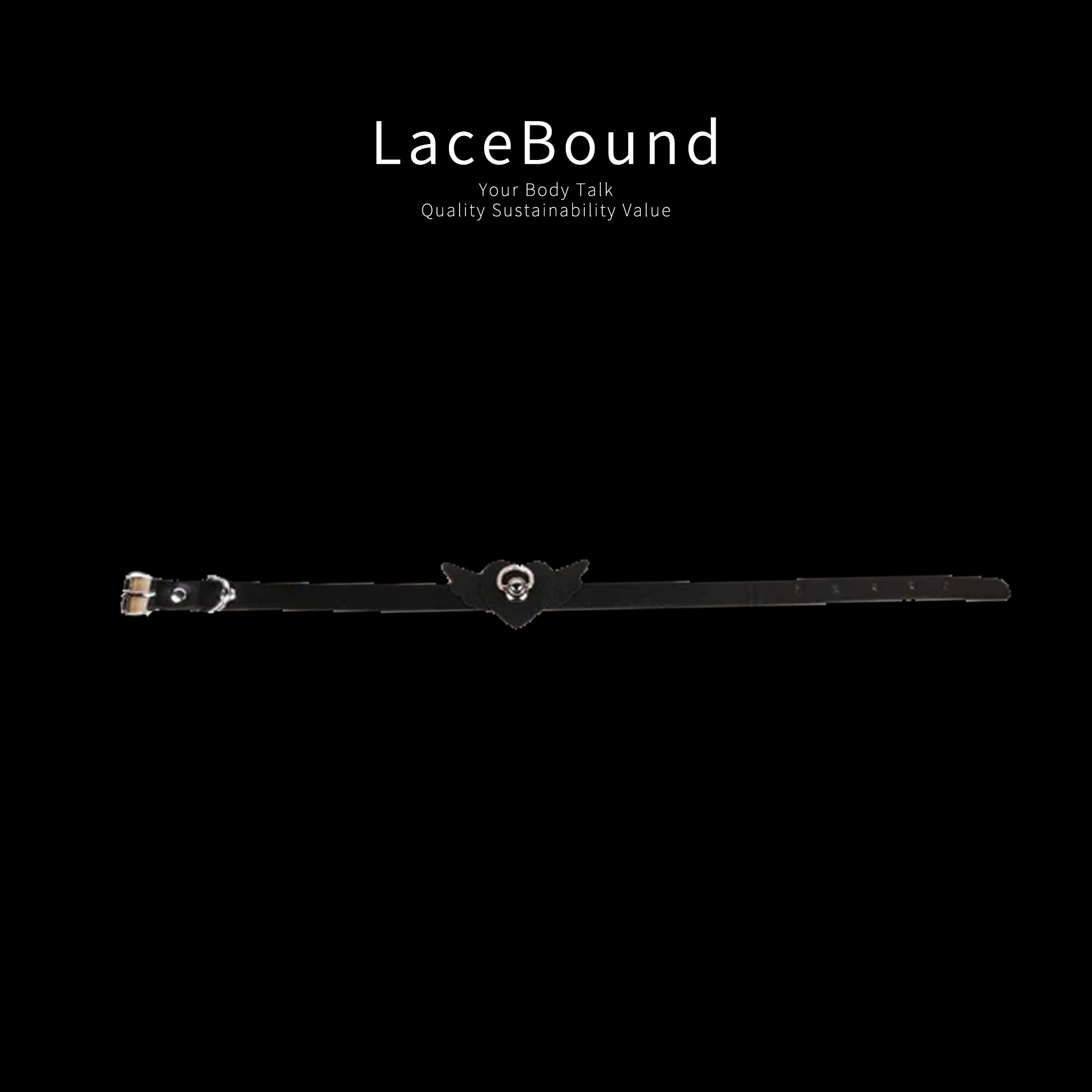 Leather bondage belt neck restraint strap designed for BDSM play, featuring premium leather construction, secure hardware, and adjustable fit for safe and versatile restraint experiences.